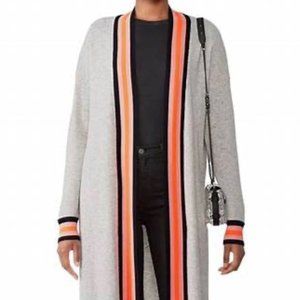 Scotch & Soda Varsity Stripe Detail Long Cardigan